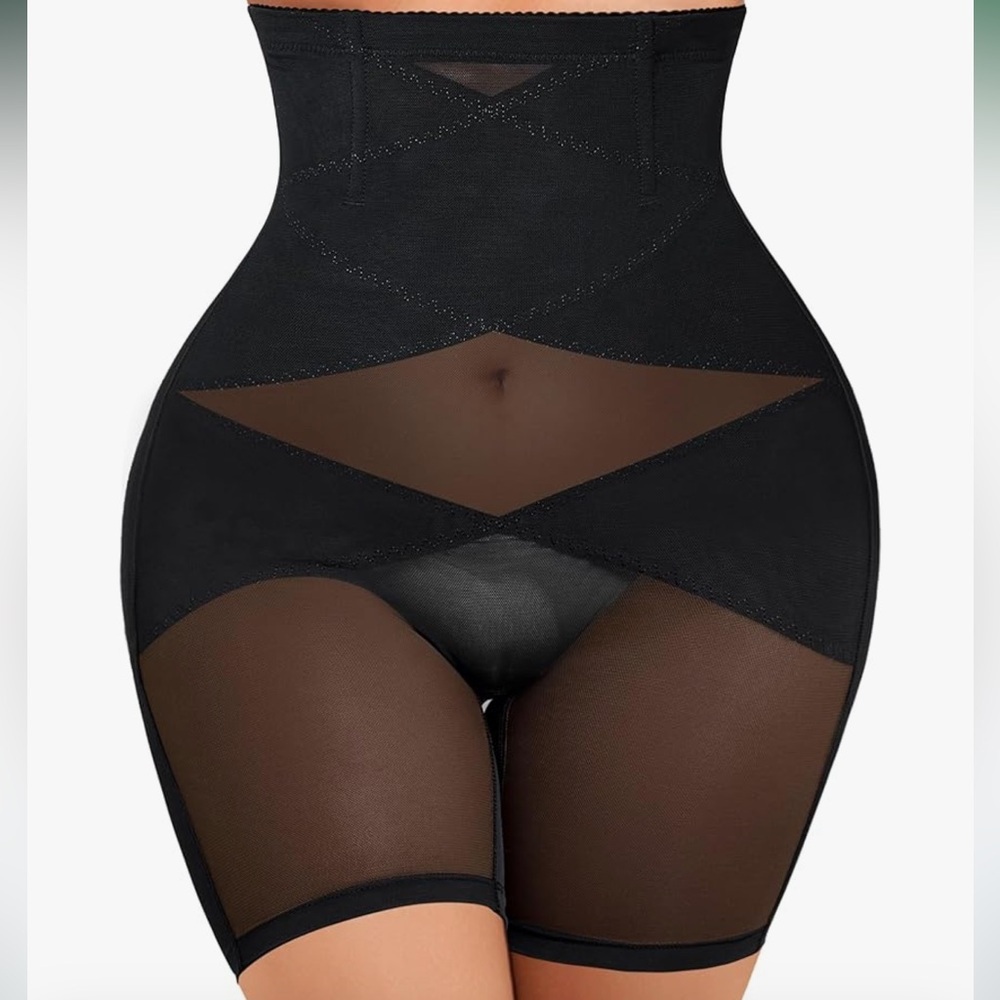 Women Tummy Control Shapewear High Waist Body Shaper Underwear Black Small